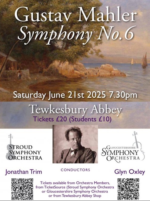 MAHLER Symphony No. 6 – THE TRAGIC SYMPHONY at Tewkesbury Abbey