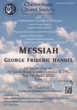 Cheltenham Choral Society sings Handel's Messiah