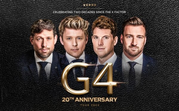 BRAND NEW COMPETITION: WIN a Pair of VIP Meet & Greet Tickets for the G4 20th Anniversary Tour at Cheltenham Town Hall this June.
