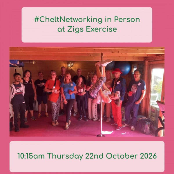 #CheltNetworking in Person at Zigs Exercise