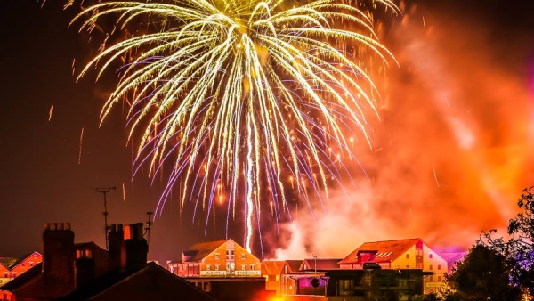 Fireworks at Gloucester Docks