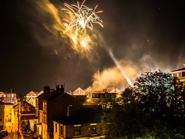 Lighting up Bonfire Night sky in Gloucester