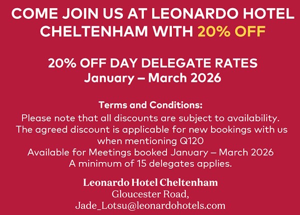 Exclusive Meeting Offer at Leonardo Hotel Cheltenham!