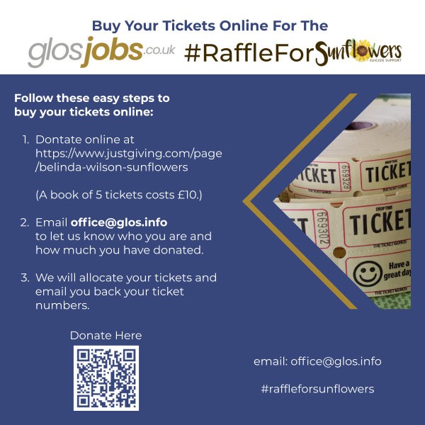 #RaffleForSunflowers - Buy your tickets online for our big raffle for Sunflowers Suicide Support