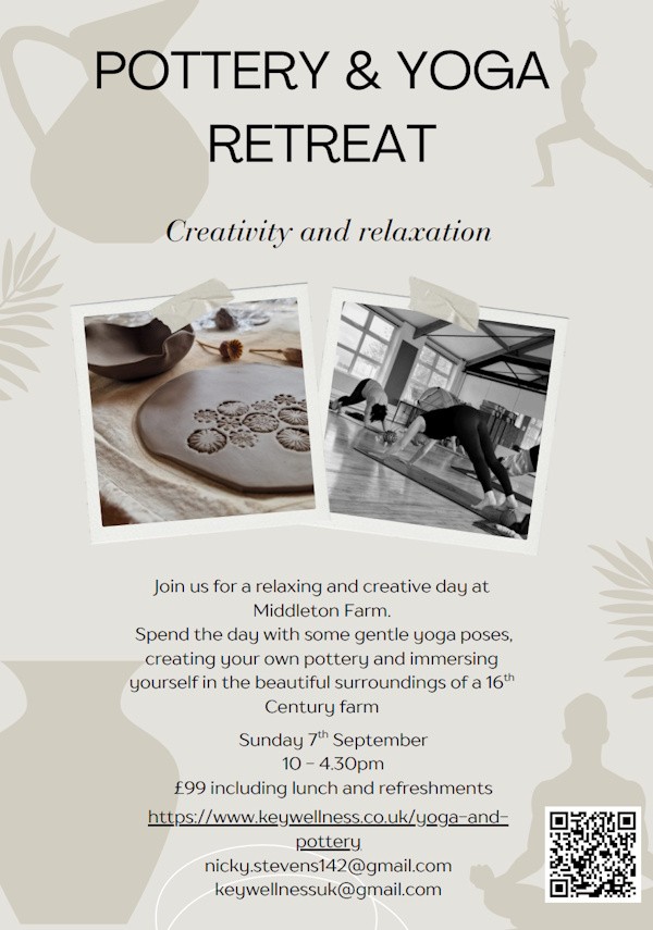 Pottery & Yoga Retreat: Creativity and Relaxation at Middleton Farm