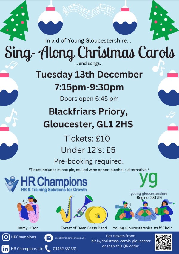 Sing-Along Christmas Carols in Aid of Young Gloucestershire
