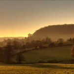 Sunset over Uley - photo