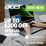 Cool Deals on Selected Acer Products with UP TP £200 OFF