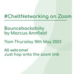 #CheltNetworking - Online Networking including "Bouncebackabiity" by Marcus Annfield
