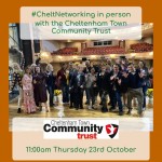 #CheltNetworking in Person with the Cheltenham Town Community Trust in the 1887 Lounge at Cheltenham Town FC