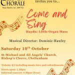 Cleeve Chorale - Come and Sing Haydn’s Little Organ Mass